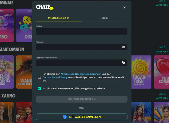 Craze — seo-text:registration